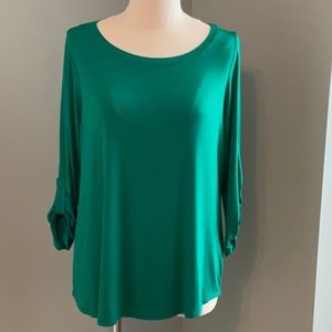 Green knit top by Cupio. Sz Large